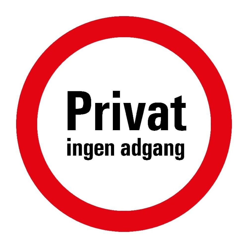 Privat Skilt